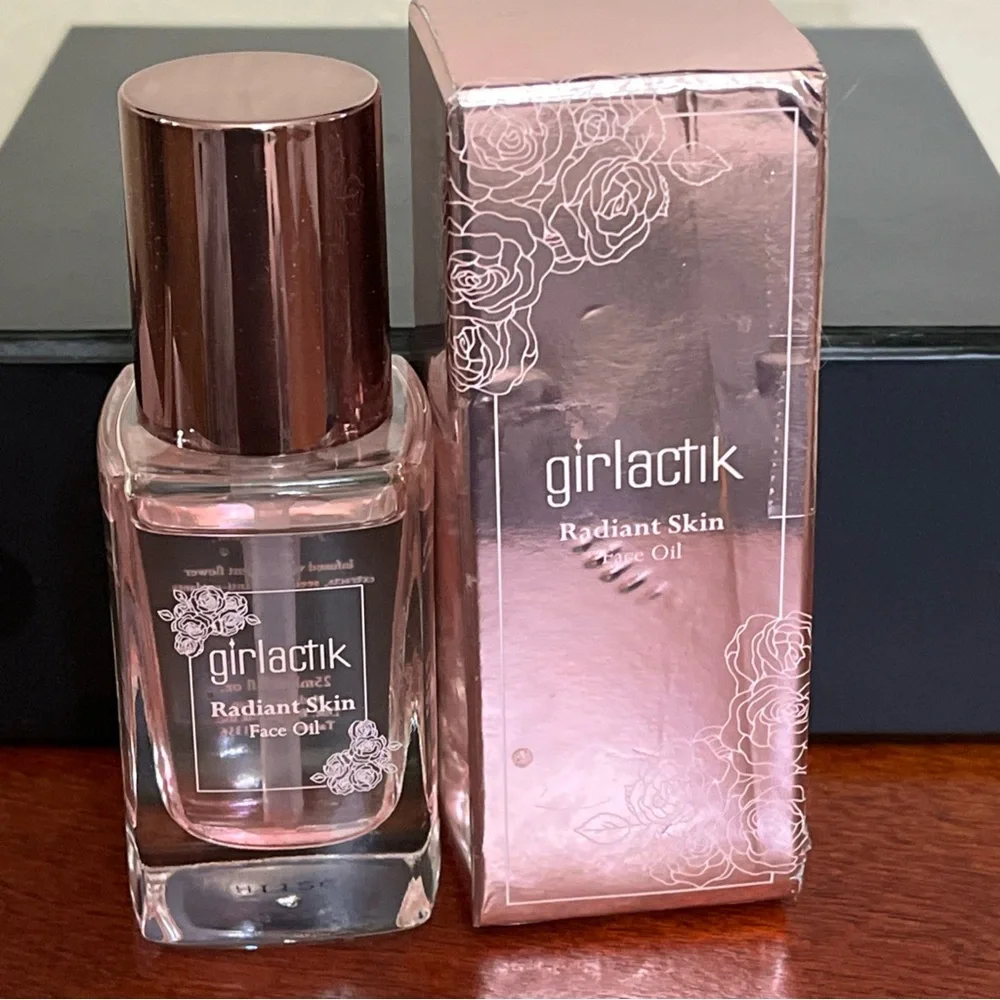 Girlactik radiant skin face oil luminous face powder and gel eyeliner makeup lot
